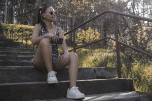 Photo lifestyle dans les escaliers