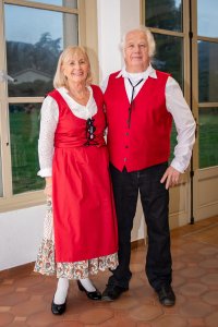 Portrait du couple pour la danse folklorique