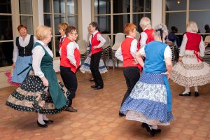 Danse folklorique en groupe