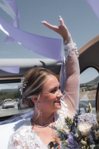 La mariée durant le cortège